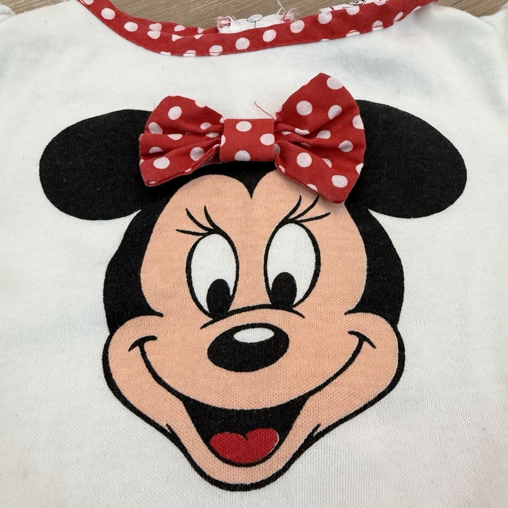 Vintage Disney Wear Minnie Mouse Dress – Toddler Size Large Made In USA 3T/4T - Picture 2 of 7